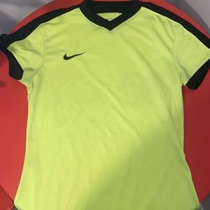 V neck Highlight Yellow Soccer XS Tee
